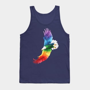 Eagle Rainbow Flying Tank Top